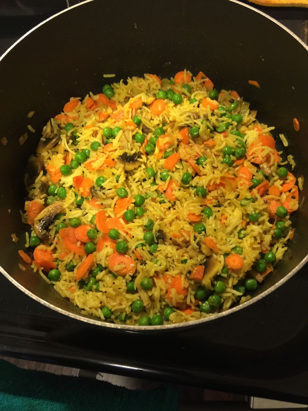 The quantity has almost doubled and made a yummy dish with vegetables.