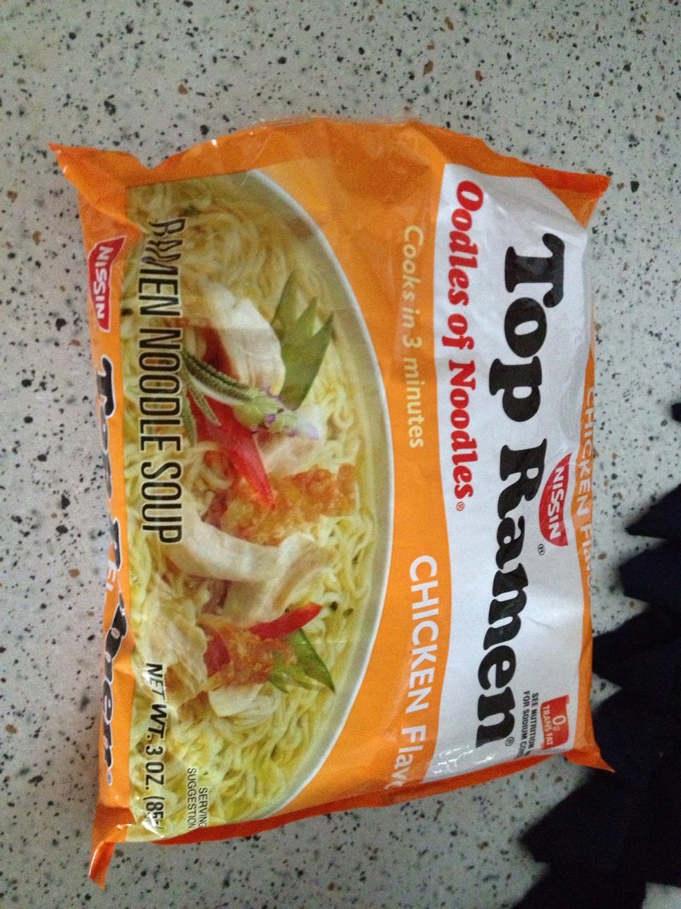 The ramen (chicken or beef flavor)