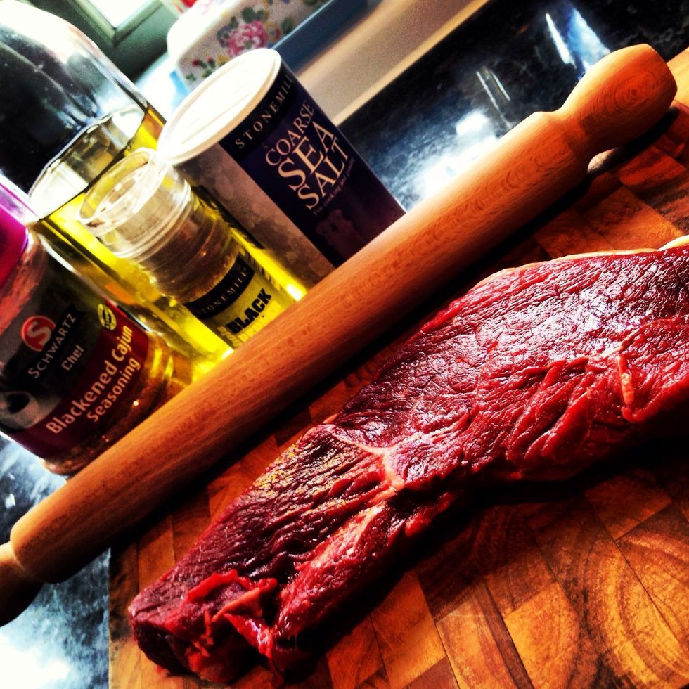 The reason I've chosen the rump cut is because it will cook fast and be tender without releasing a lot of fat and soaking the dry rub. I would suggest looking a large cut with good marbling.