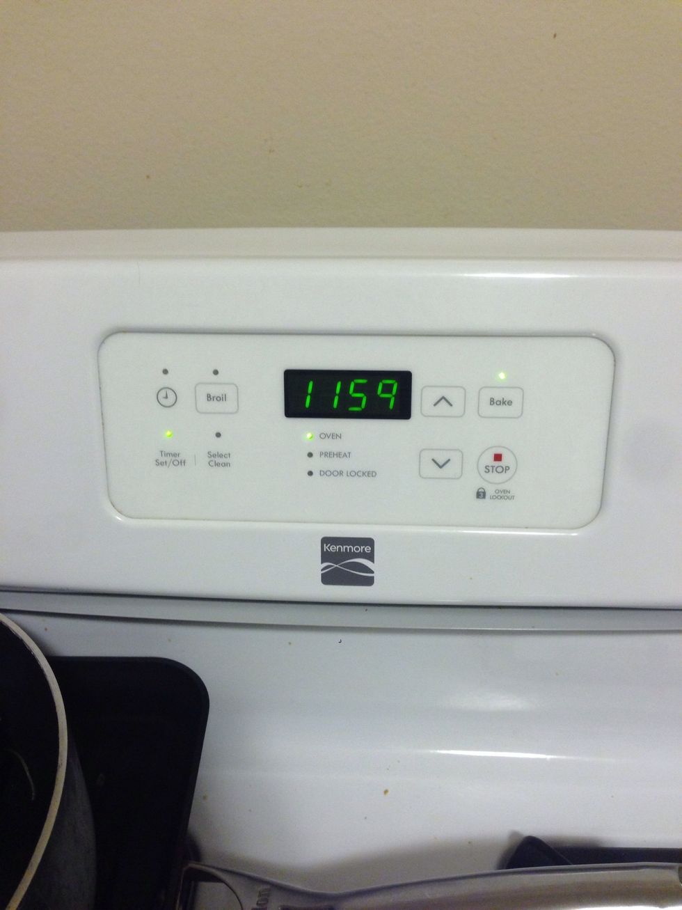 The recipe I followed said to keep them in for 12-15 mins on the bottom rack.