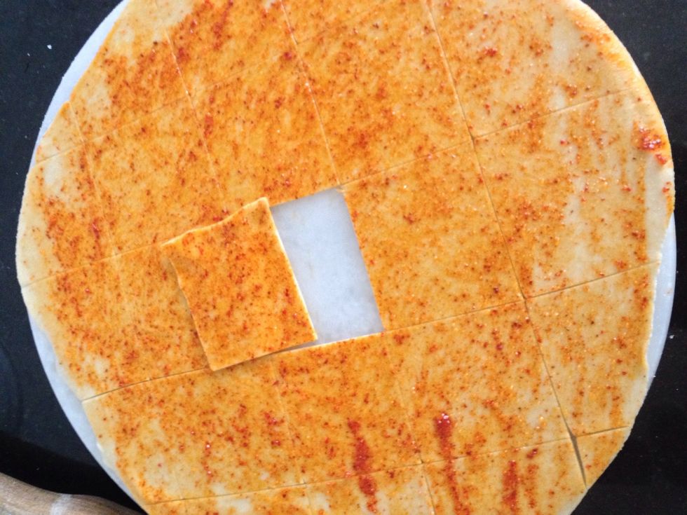 The remove the middle onces carefull and layer the one over other but not exactly over each other