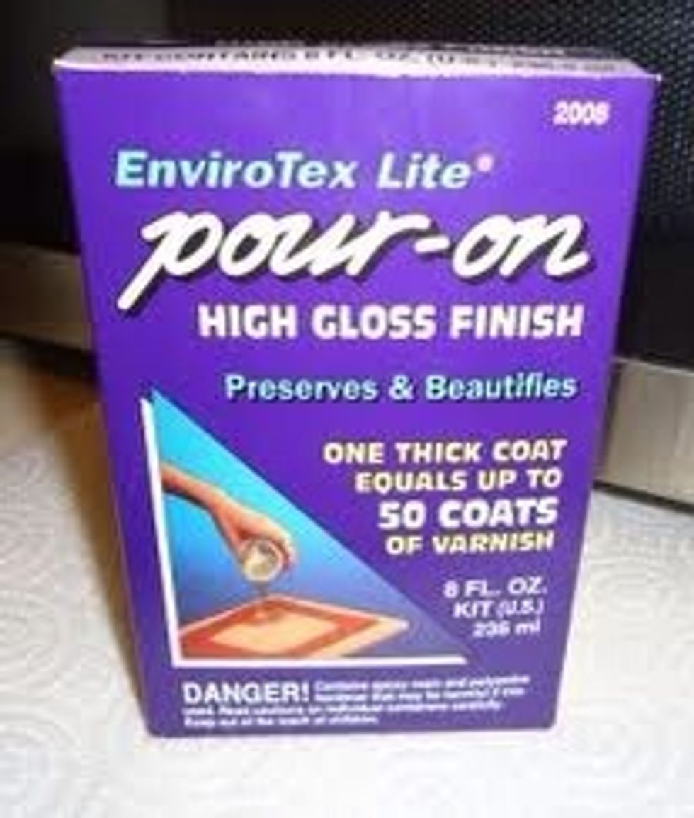 The resin is called Envirotech Lite. Look for 40% off coupons at Hobby Lobby or Michaels Craft Store.  Product can be pricey without.  The resin comes in 3 sizes.  The sm box makes about 40 magnets.