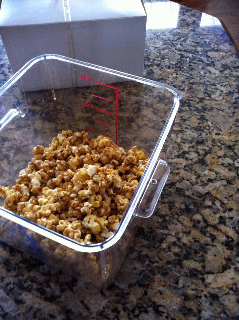 The rest I didn't use I store in a large bin. The box went to my very good friend as a road trip treat