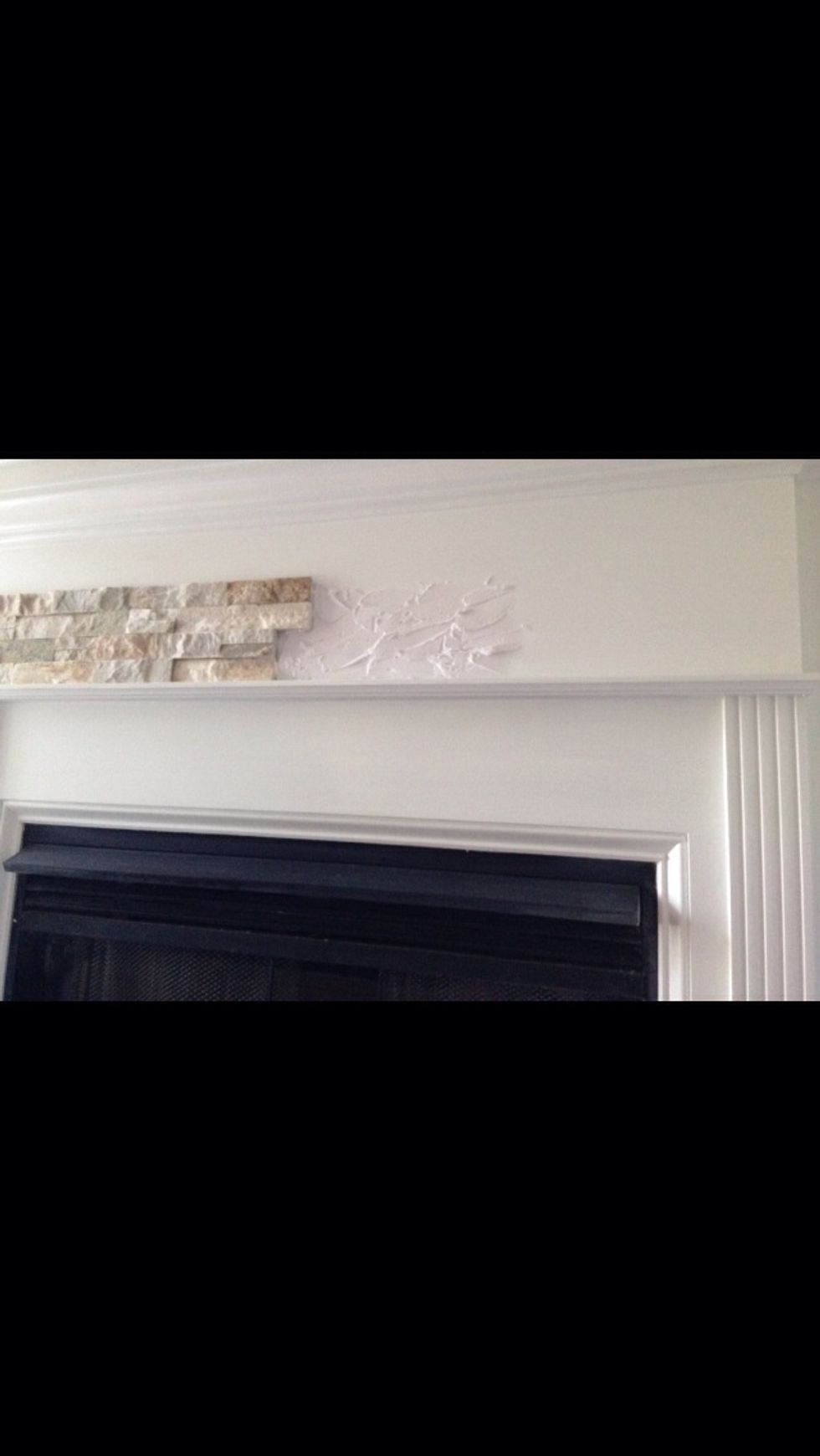 The rest just fits like puzzle pieces just apply the putty and put the piece in until your all the way across your fireplace face