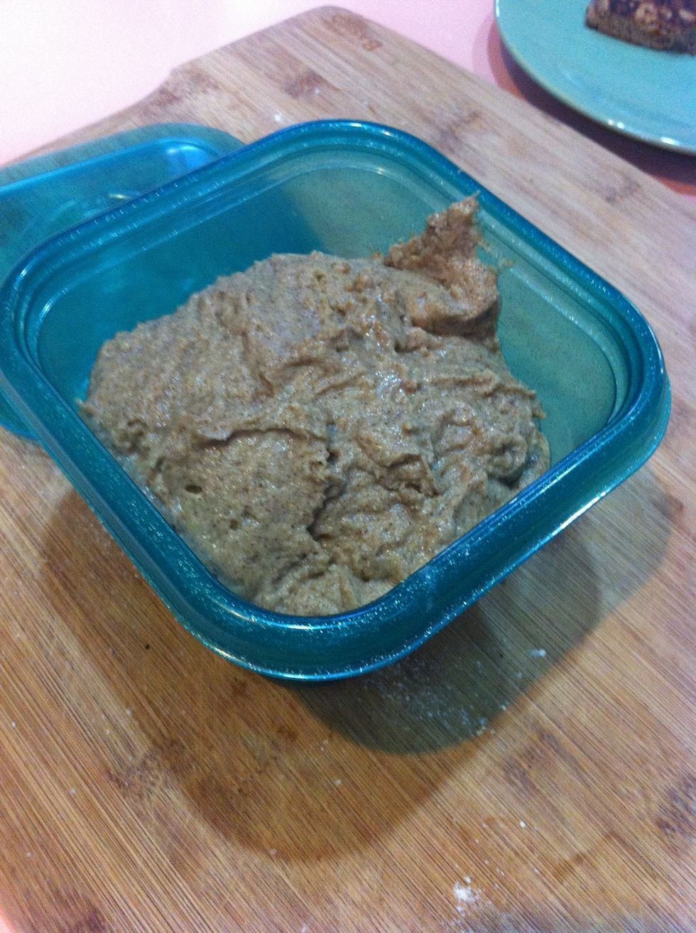 The rest of the batter can be stored in a 1 quart container in the fridge... Will last a week or so.