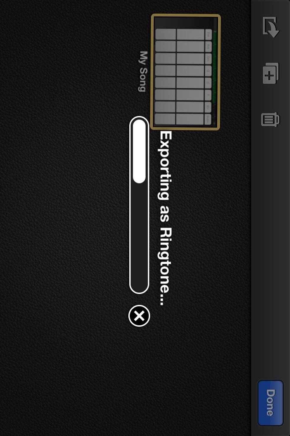 The ringtone exports.