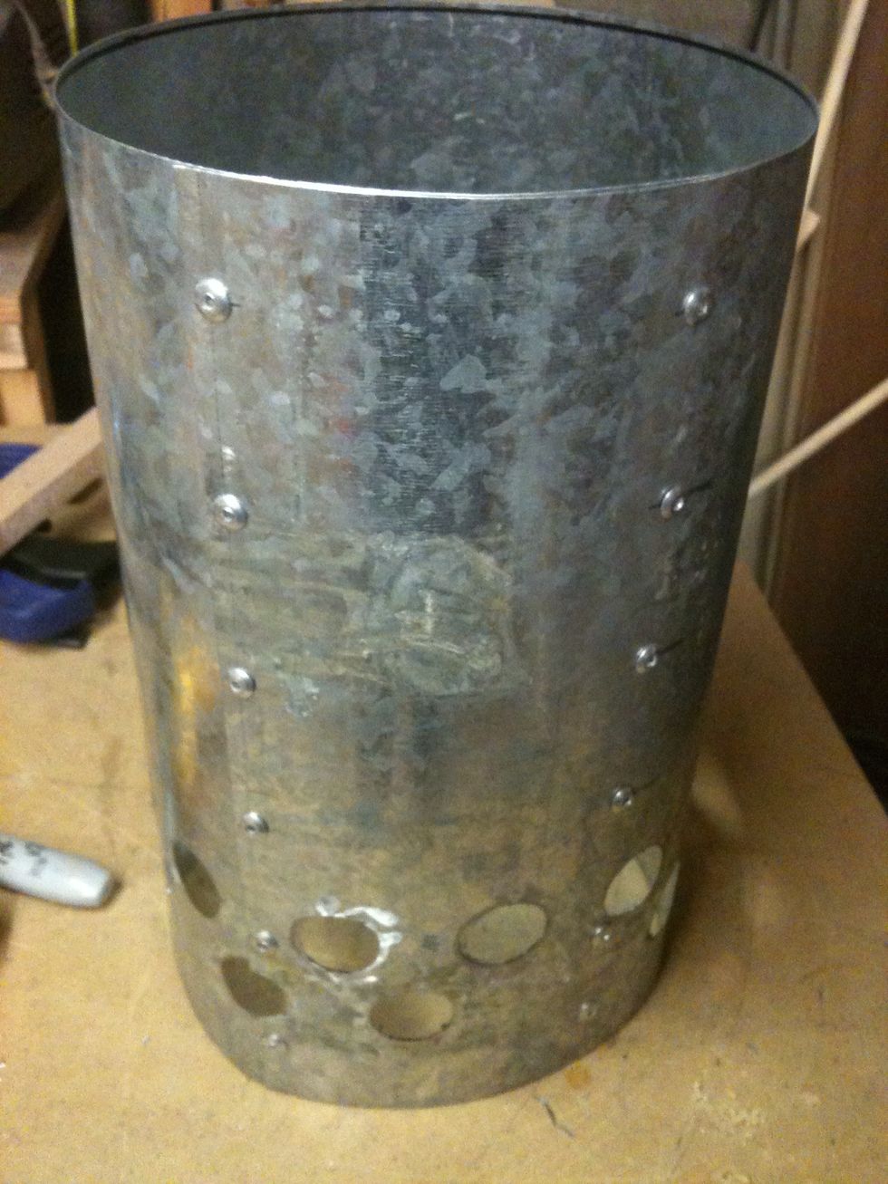 The rivets are done.