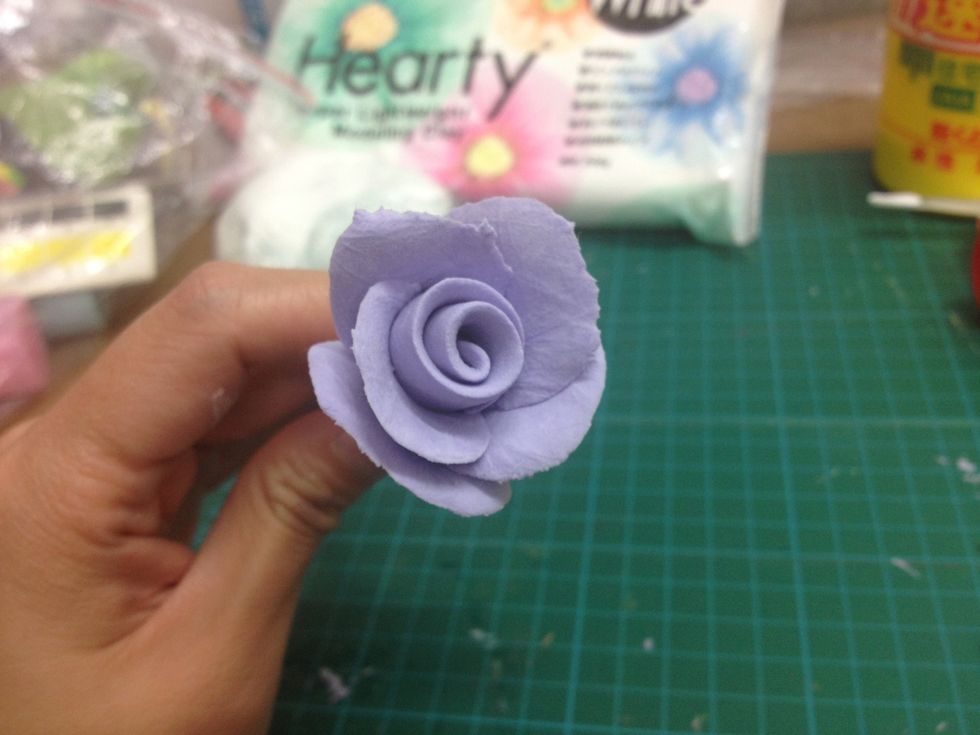 - The rose is basically finished.
