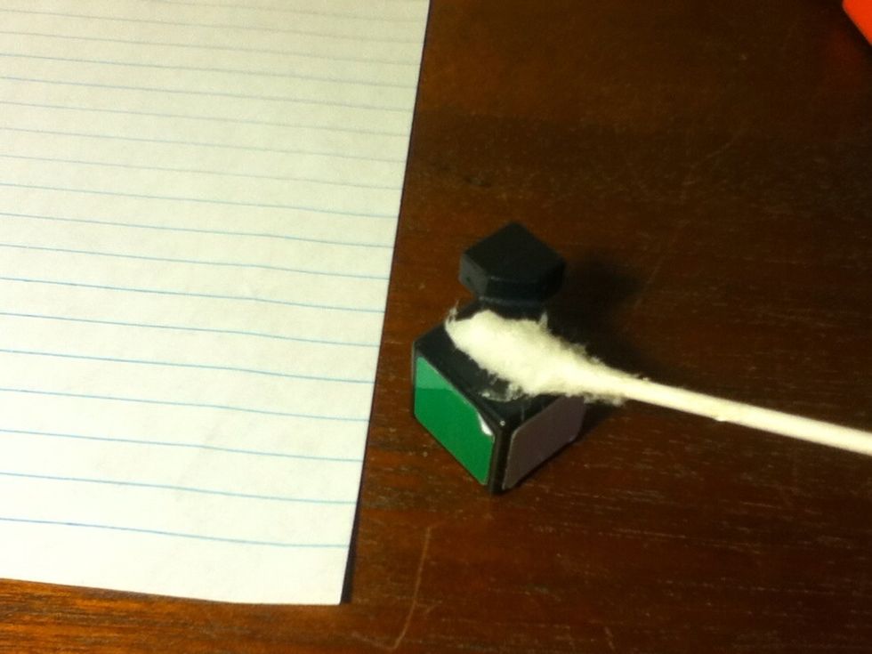 The rub the jelly all over the black sides of the block