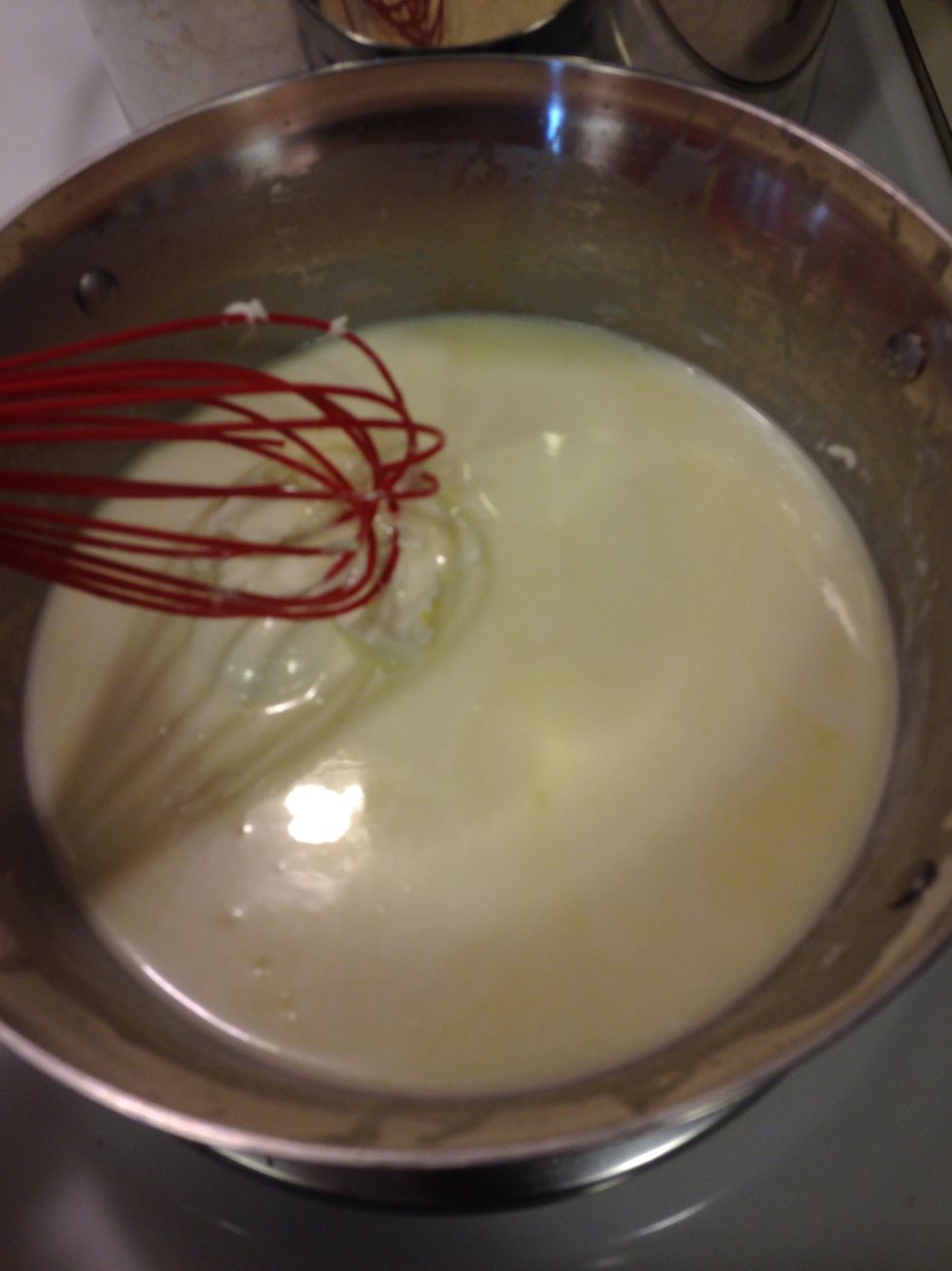 The sauce will start to thicken after about 8-10 minutes, don't let it boil and adjust heat if you need too