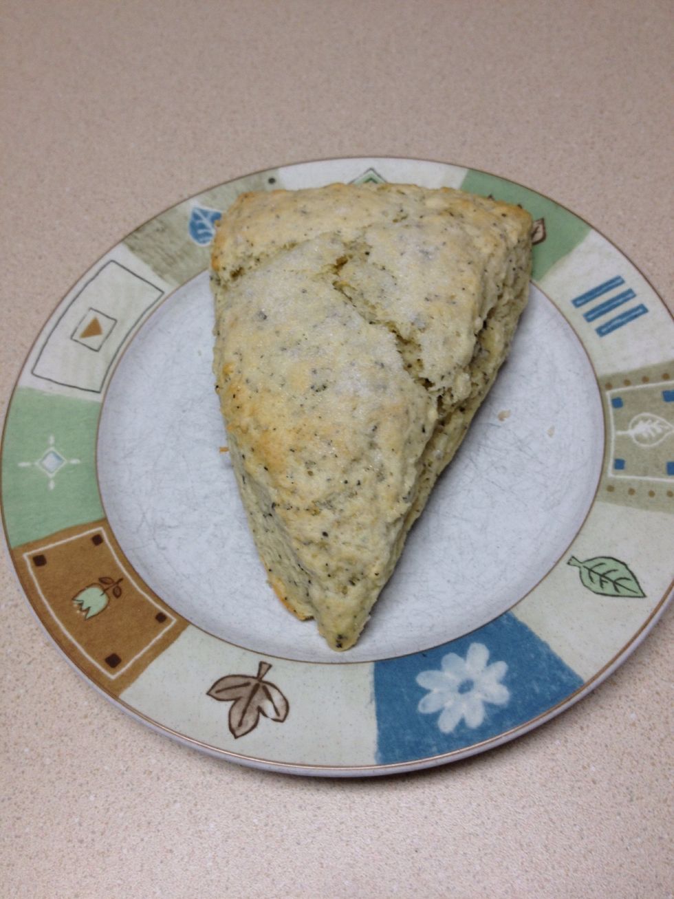 The scones took exactly 15 minutes to become lightly golden brown
