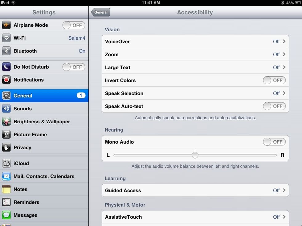 The screen should look like this. Tap on screen to see full picture.