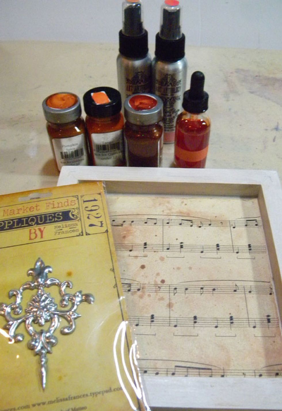The second, I used oranges in various mediums.