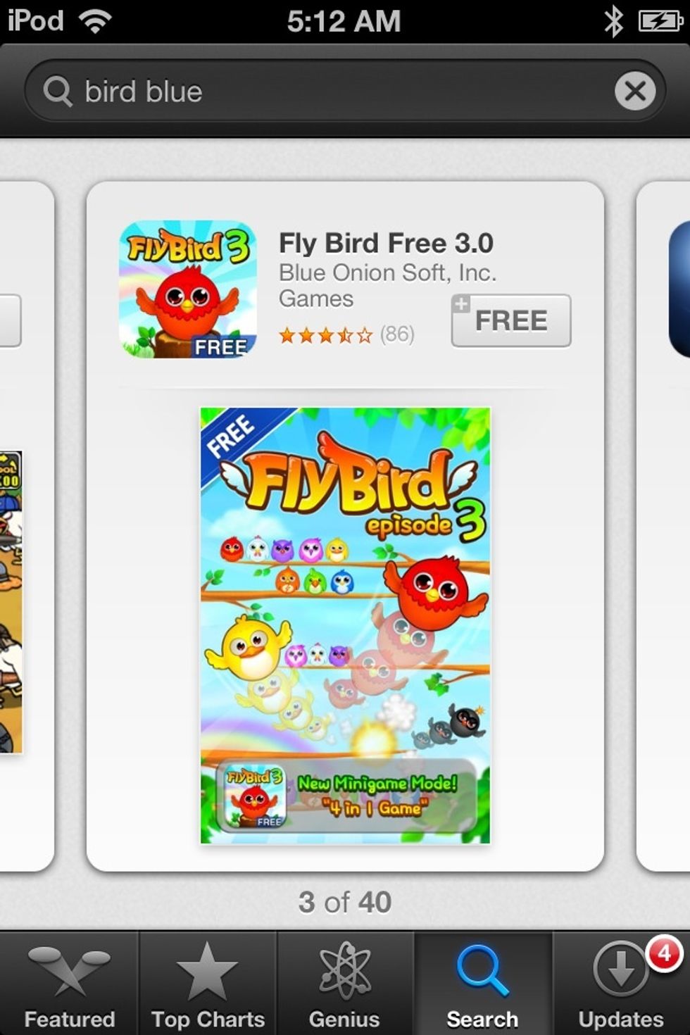 The second is FLY BIRDS once again.