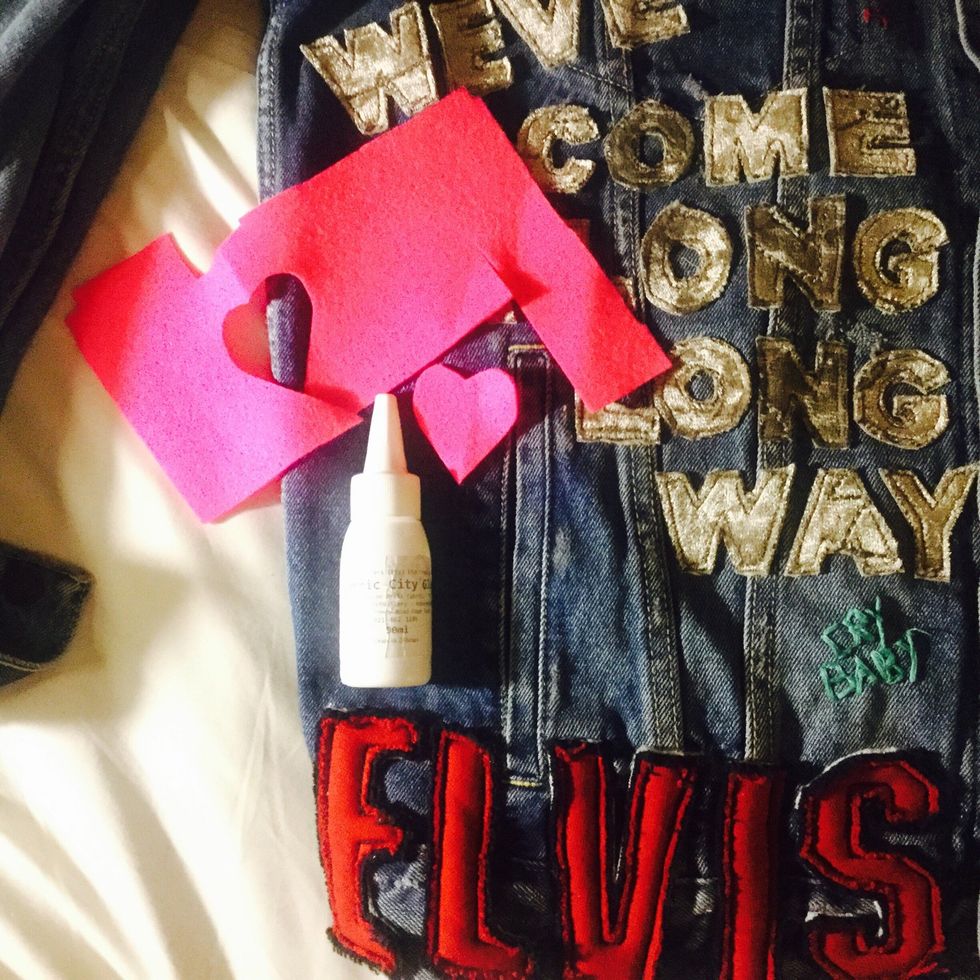 The second method is by using fabric glue and felt.