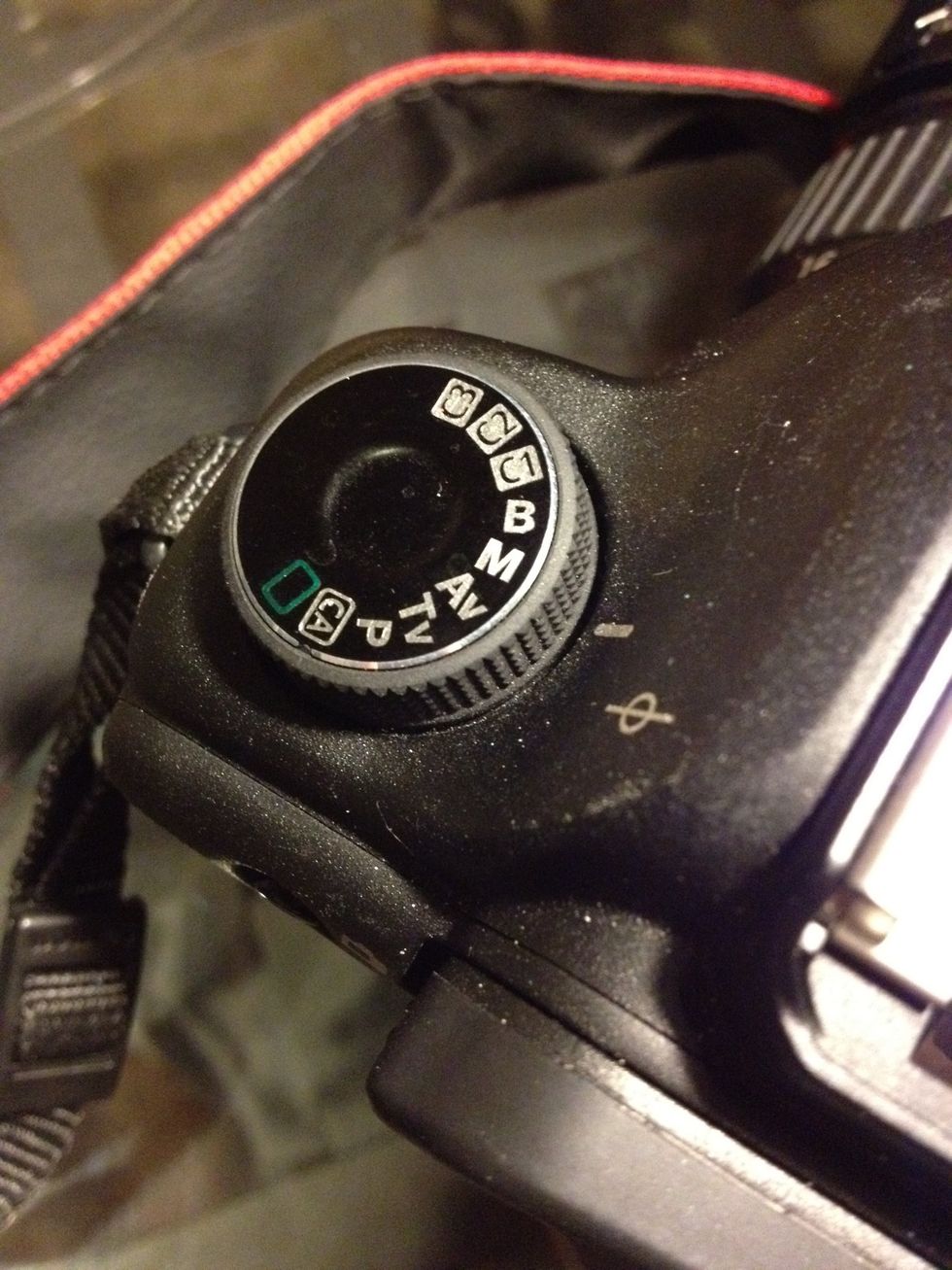 The second step is to consider your exposure. You will need to flip the camera mode to M for manual.