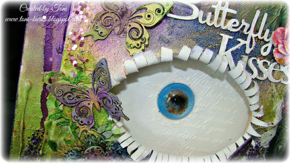 The seed beads, glitter and sequins just add that bit of pretty texture needed to complete the project.