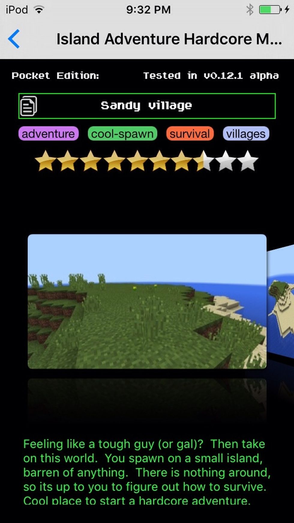 The seed is (exactly): Sandy village