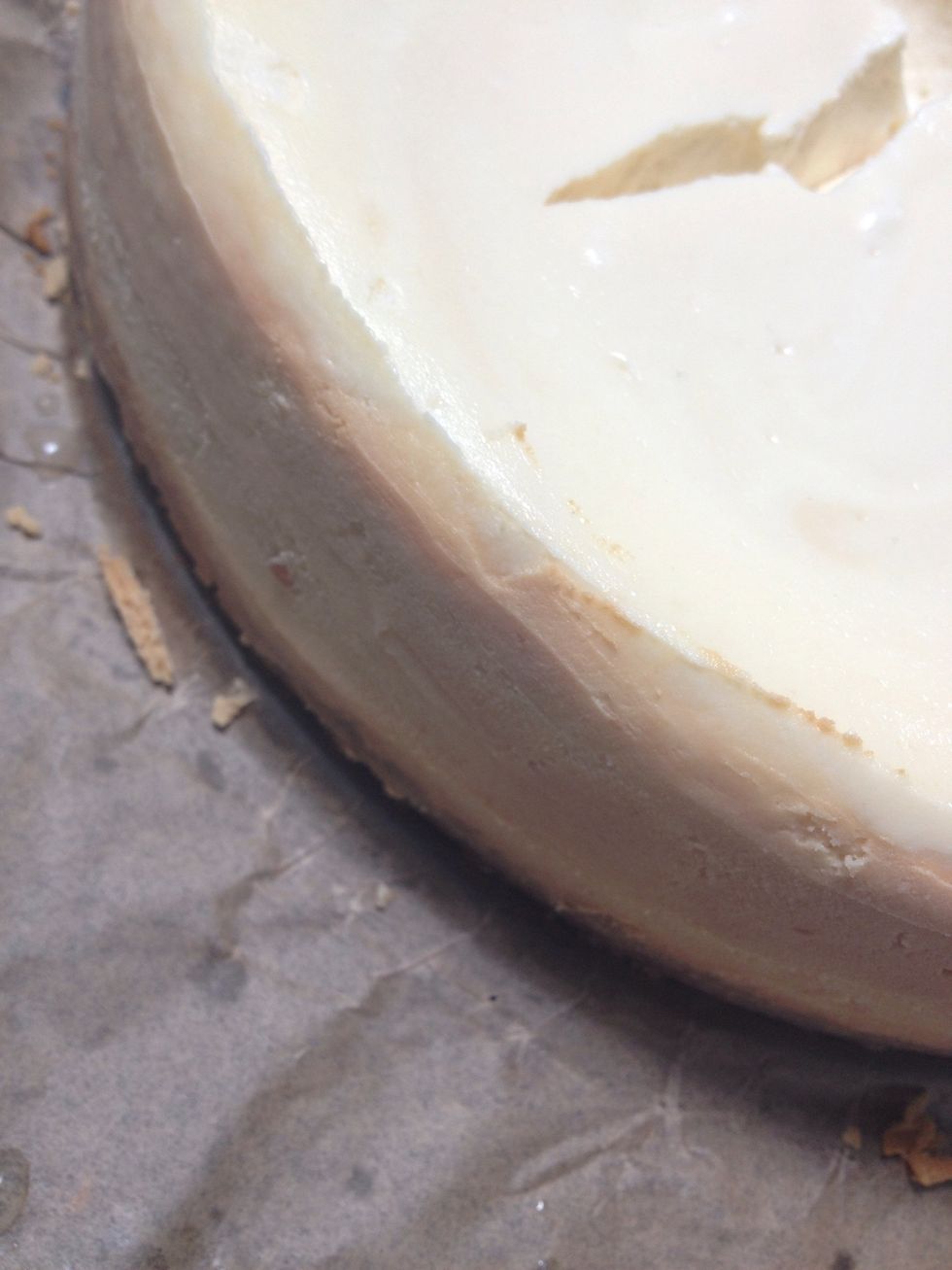 The sides of the cake should look like this