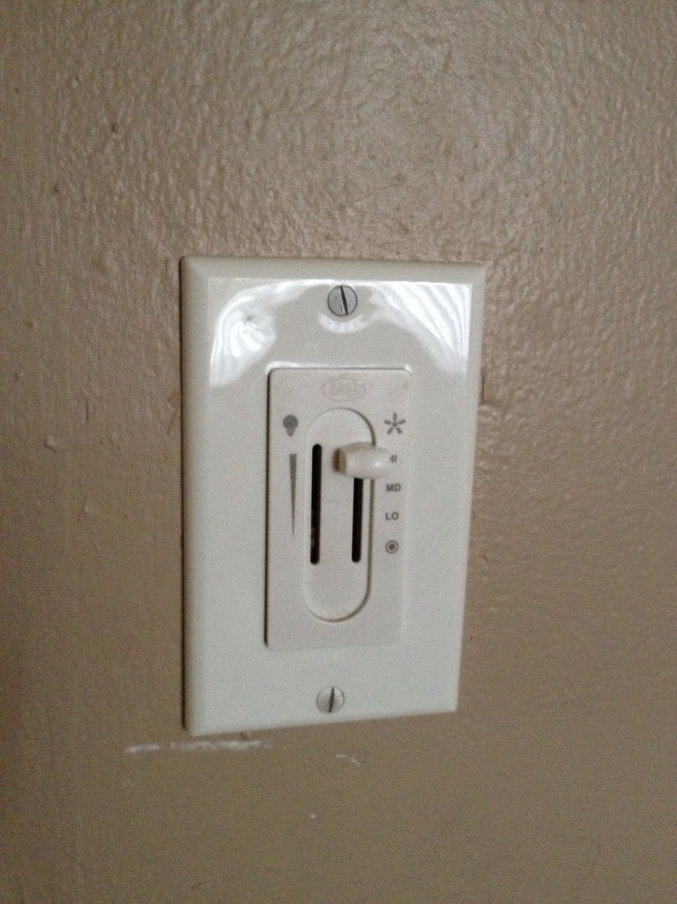 The slider for the light, broke on my switch