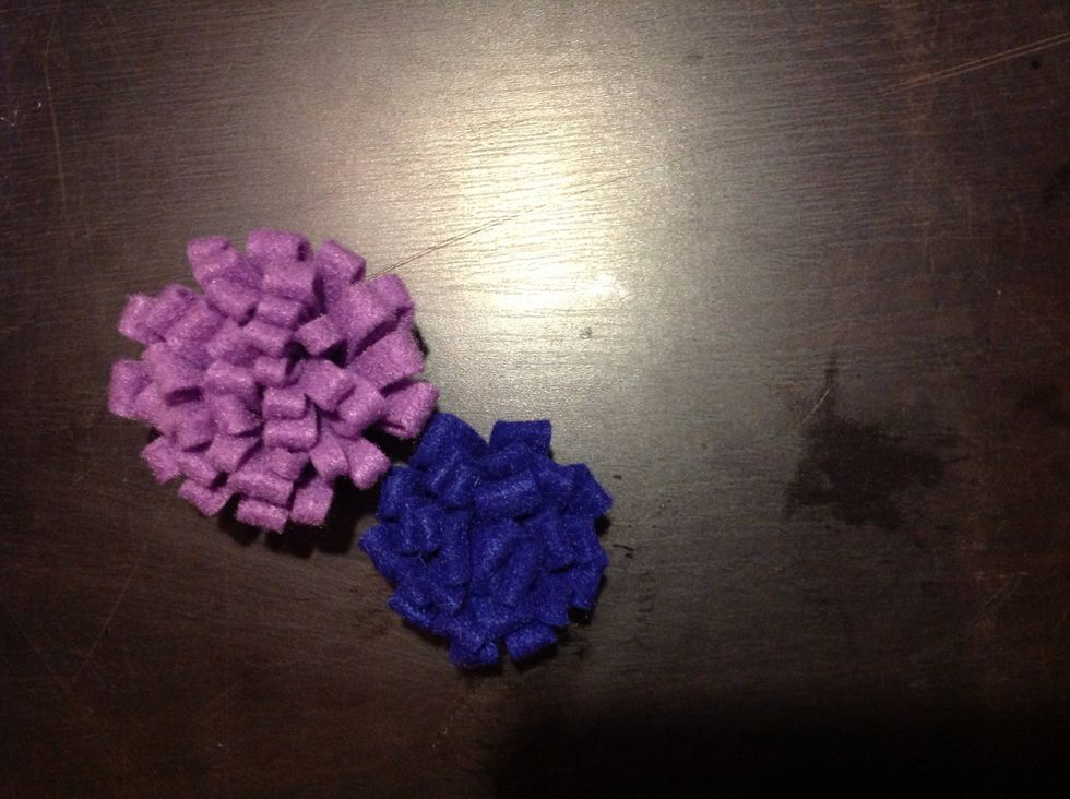 The smaller ones should come out like this.