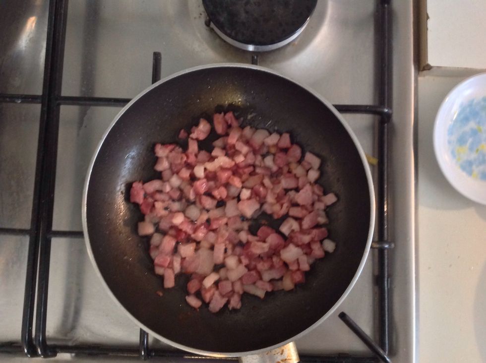 The smoked bacon should be this colour when ready