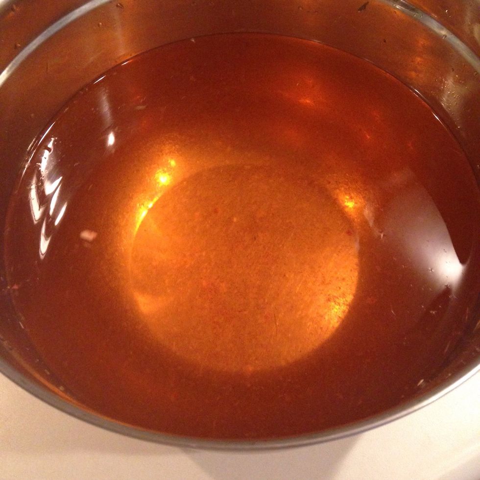 The solution will look like this. Eww! Dispose of the vinegar and water, rinse, and start with Step 1 if you have another batch of strawberries to clean.