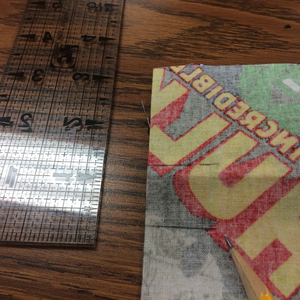 The space in between will be your opening.