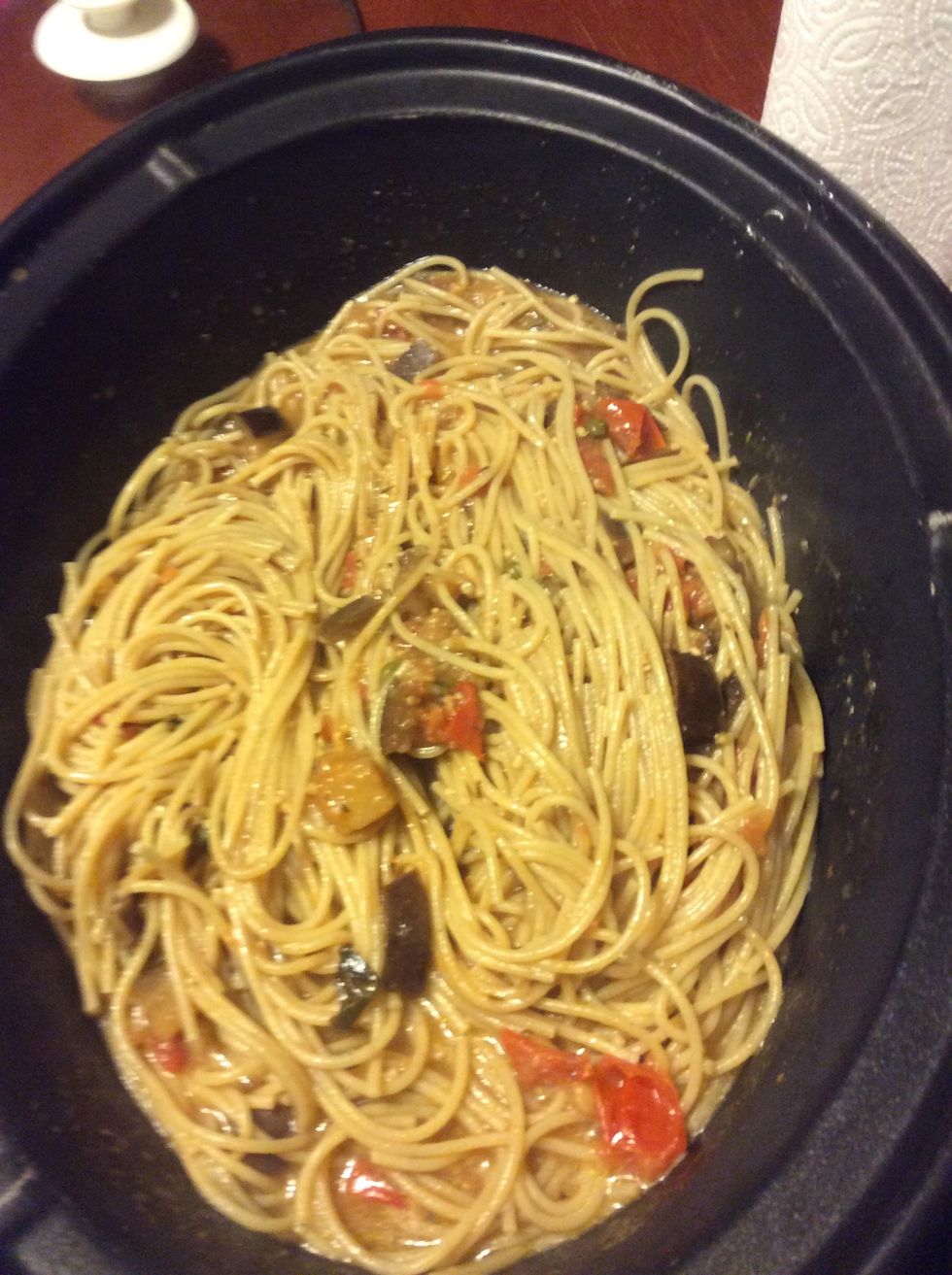 The spaghetti if completed