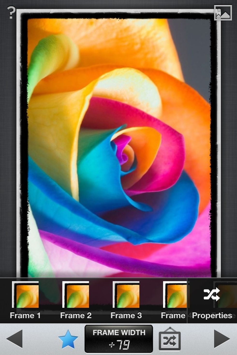 The star shows a preset option menu.