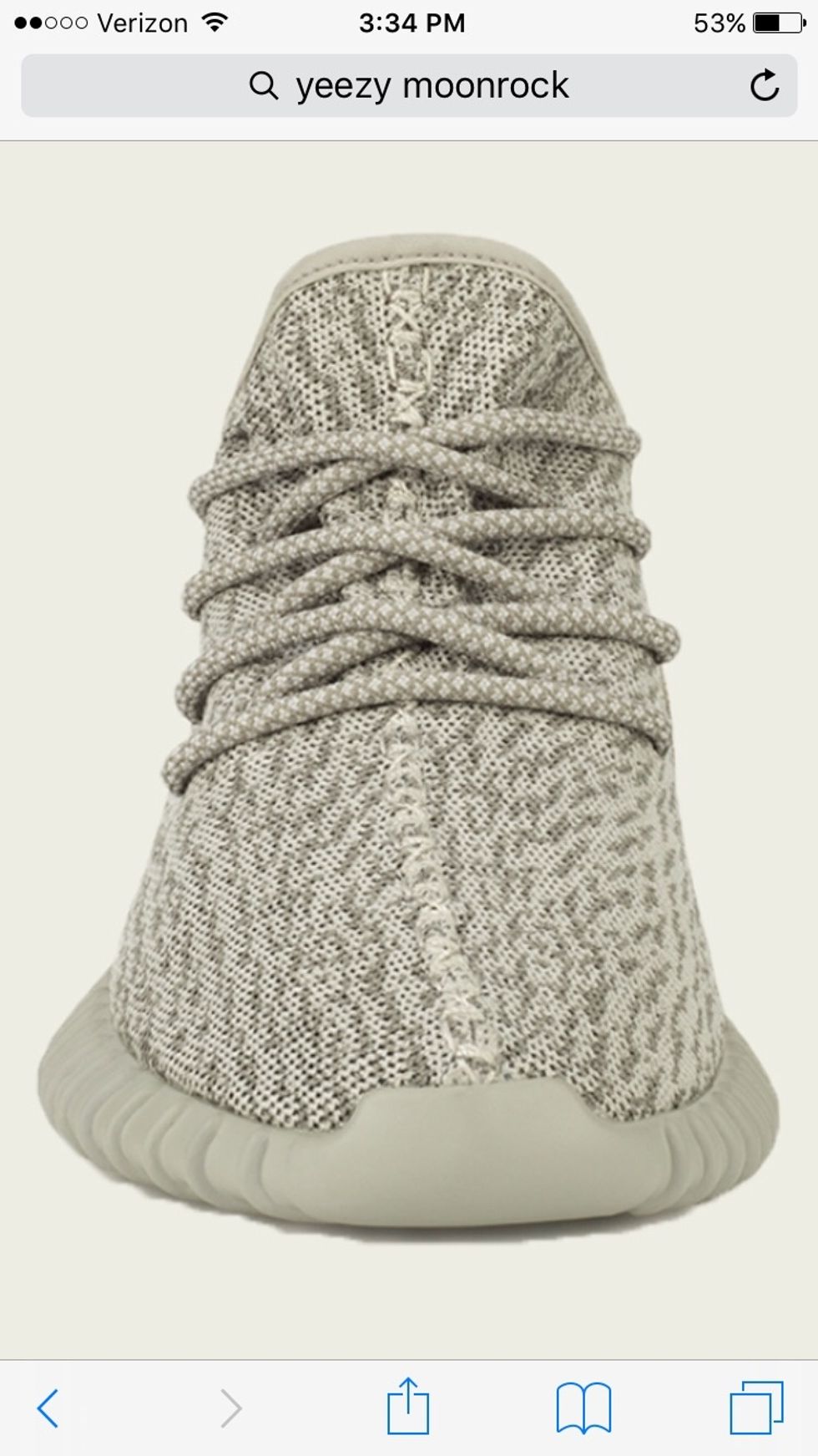 The stitching should be a uniform color with the shoe. They should not be dark grey, black, white, or brown. It should not cause the toe fabric to bunch up either. It should not be raised or stiff.