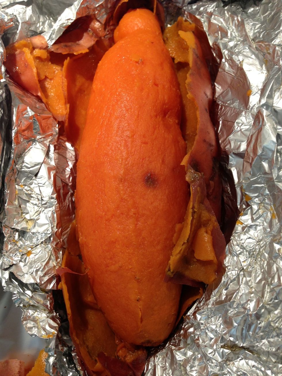 The sweet potatoes