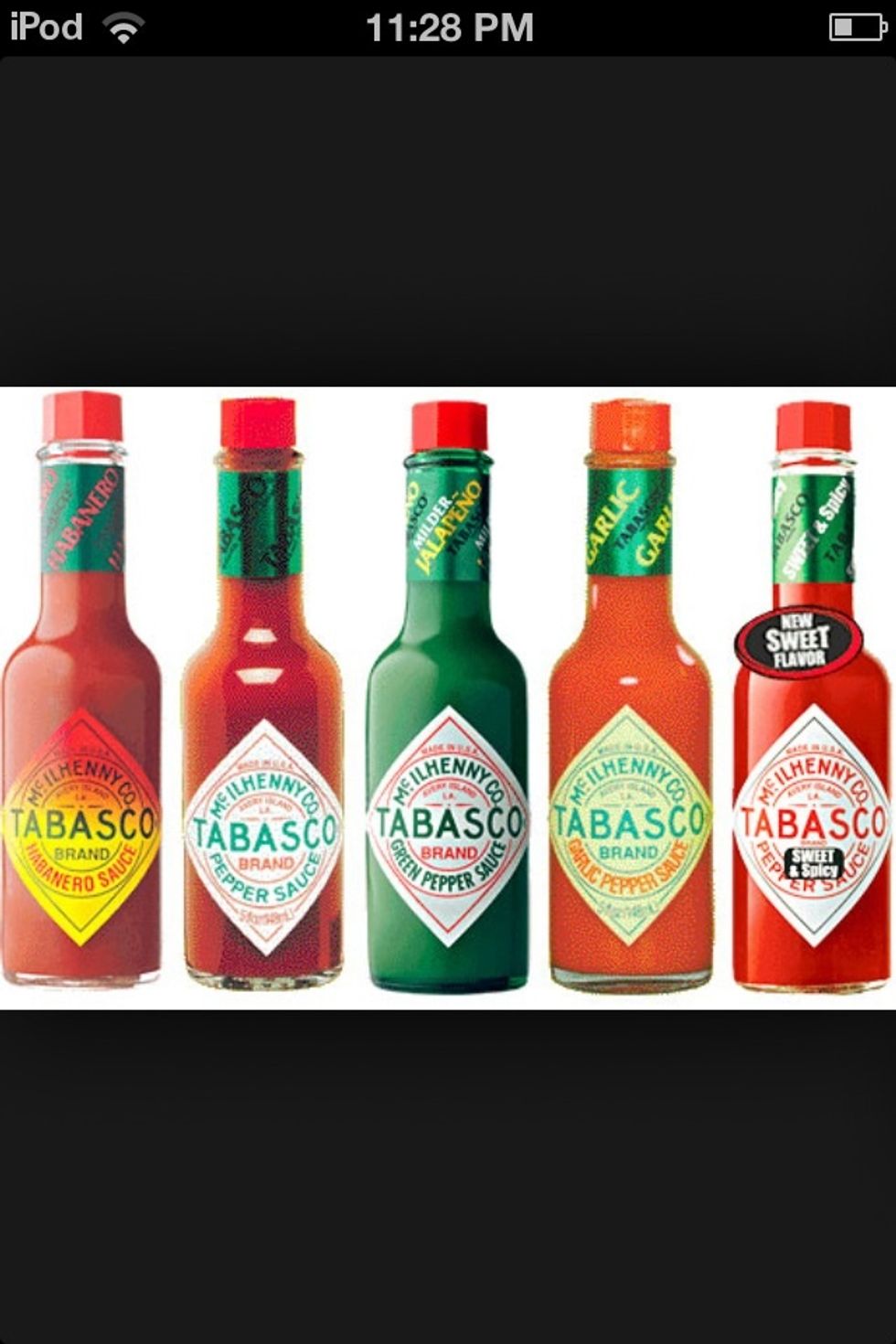 The Tabasco sauce.