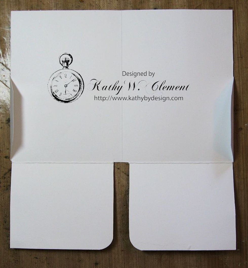 The tabs on the side will fold in.