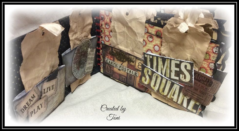 The tags fit perfectly in the coffee sleeves. Have fun layering your ephemera and embellishments.