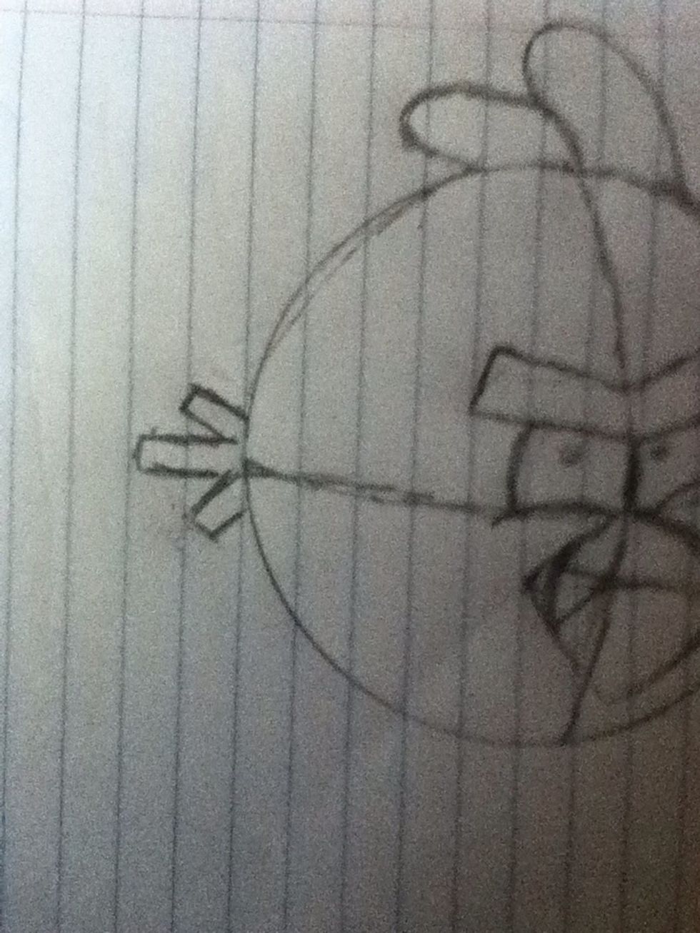 The tail: make sure the middle tail part is longer than the other two.