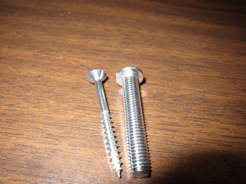 The thickness of a screw?