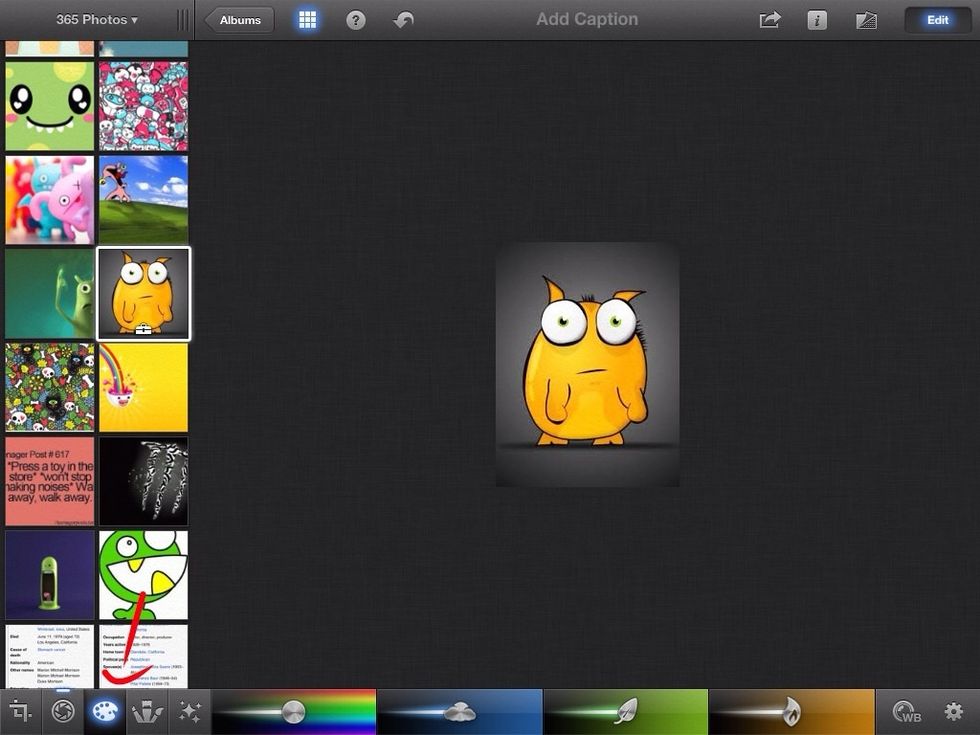 The third one will let you slide the colors and sharpen certain colors.