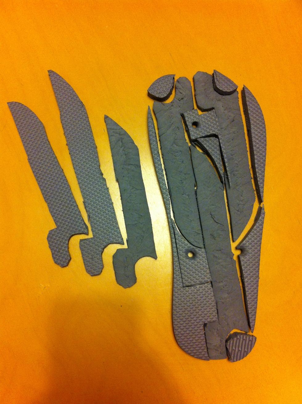 The three blades should look like this.