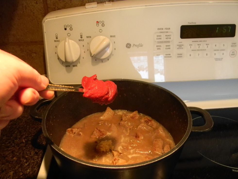 ...the tomato paste...