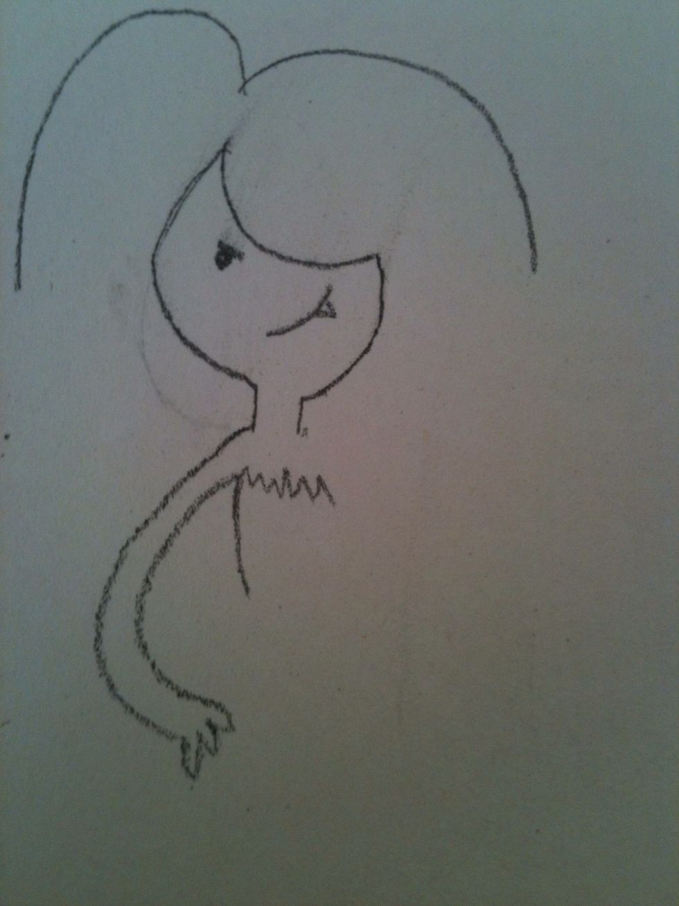 The top of her dress.