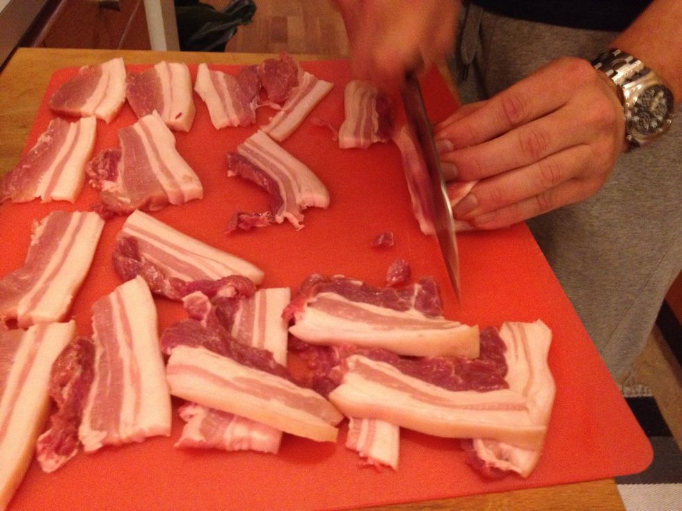 The tricky part is to get them as thin as you want them. Fry it.