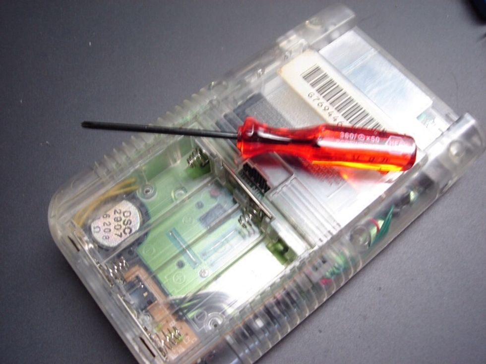 the triwing screwdriver is an integral part of this mod.  Nintendo use a non-standard screw on the 6 found on the outside of the case.