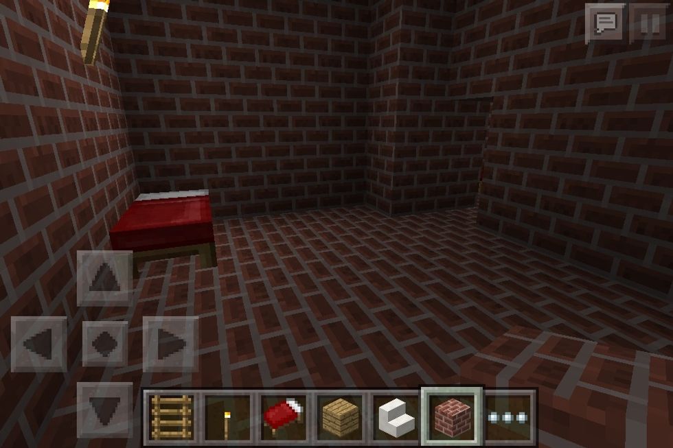 The two closest to gather ( and that are facing opposite of each other) need a hall way. Build one of the beds walls the build two blocks off toward the other bed. The outermost block is the -