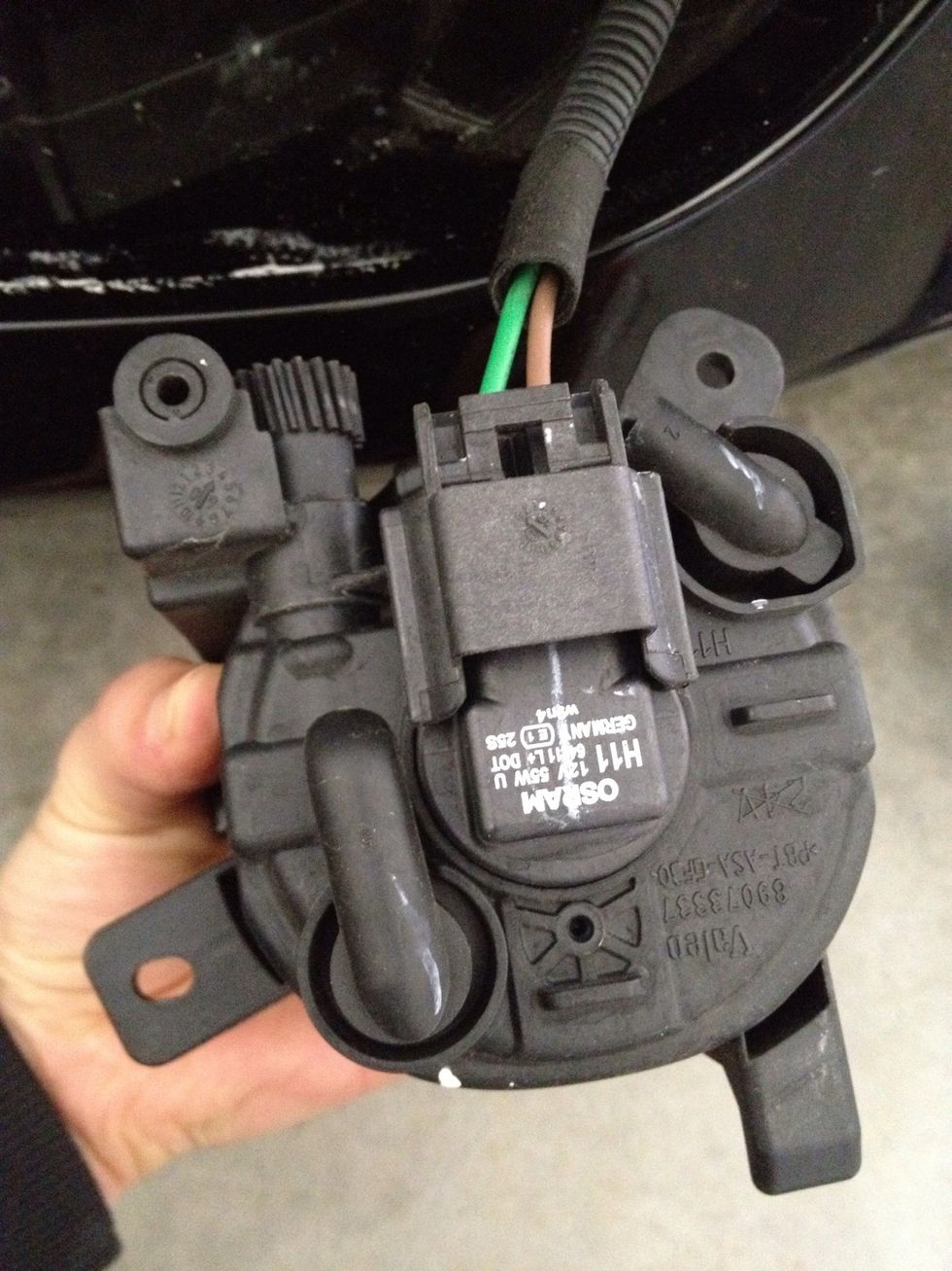 The unit detaches from wiring right in the center there.