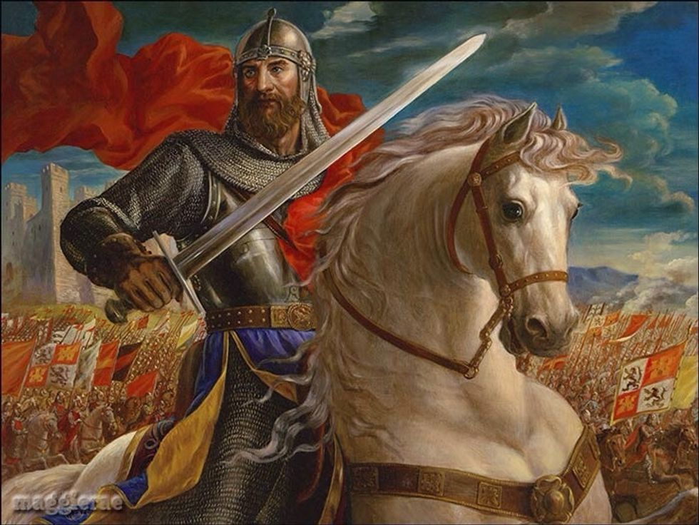 The valiant knight with a quest to save local restaurants appears