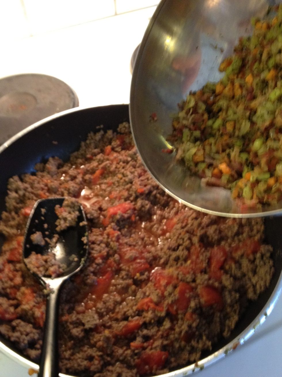 . . The vegetable mixture. .