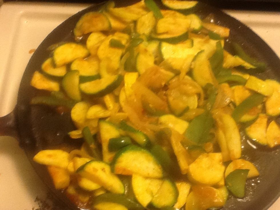 The veggies are set