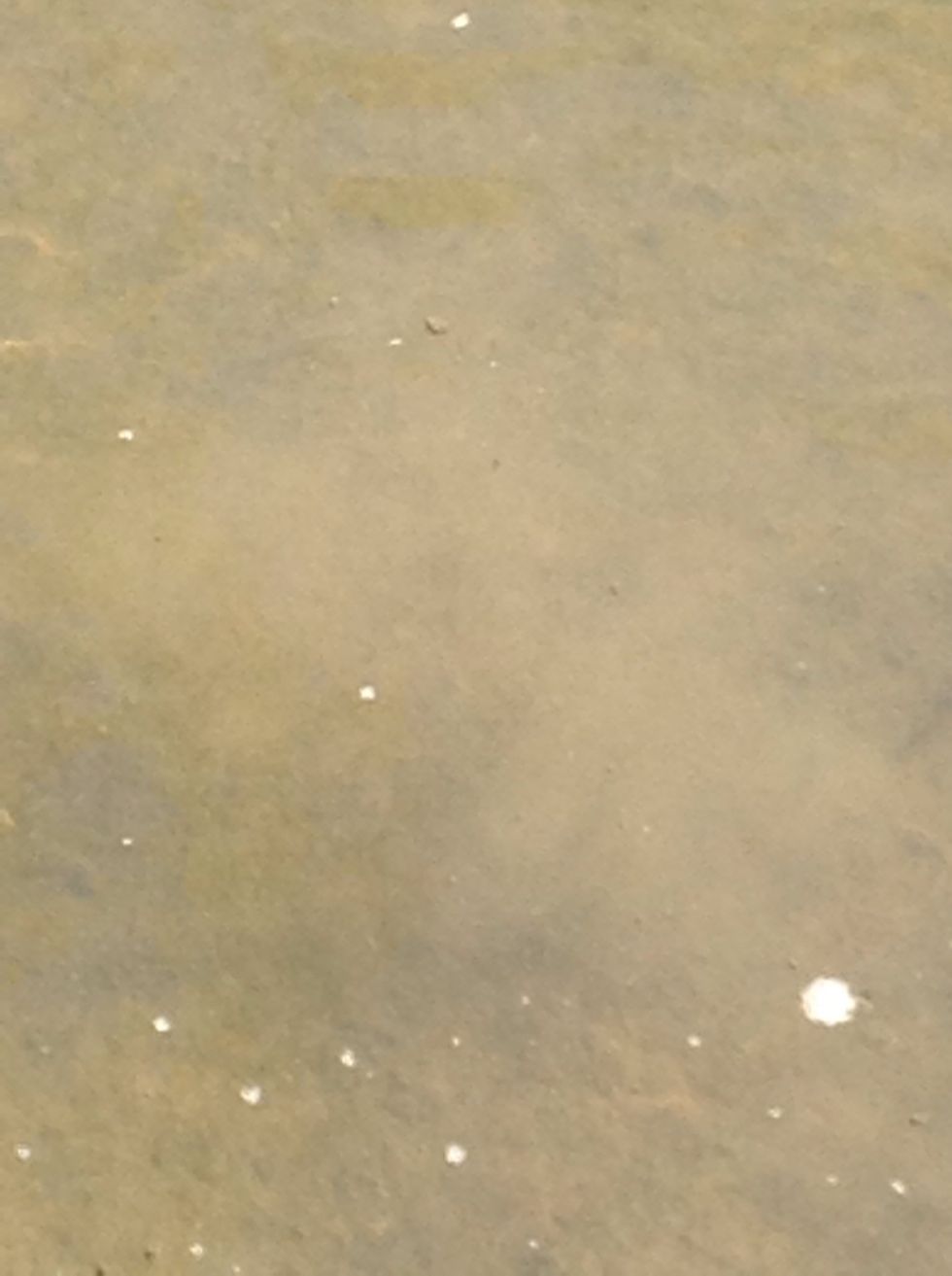 The water is eroding the dirt. (Erosion)