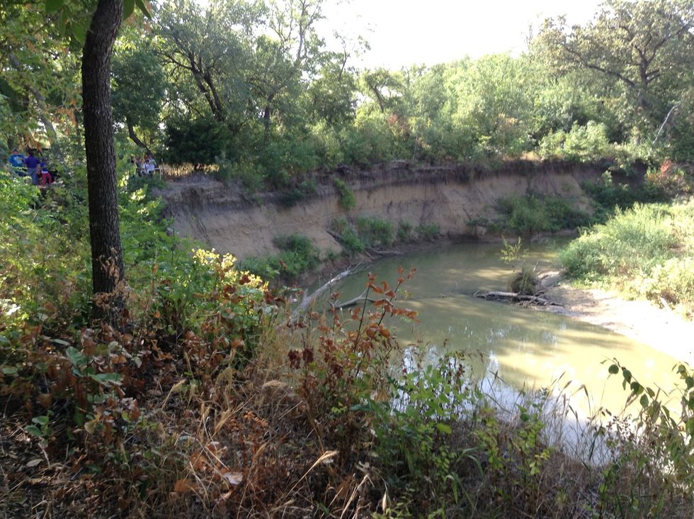 The water is extremely low.